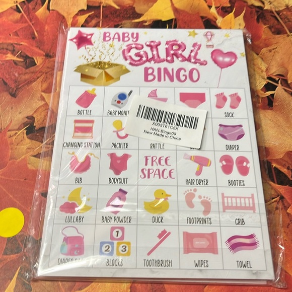 5for$10 Bingo Party Games 24 Players Baby Girl Shower Party Gender Reveal Party - Picture 5 of 6